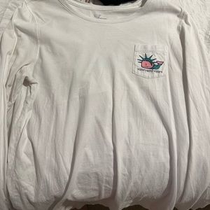 Vineyard vines Statue of Liberty long sleeve tshirt.